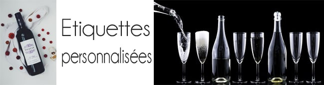 Etiquettes personnalisées autocollantes photo pour bouteille champagne
