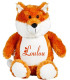 Peluche enfant renard brodé